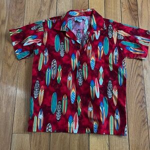 Kids Pacific Legend Surfboard Hawaiian Shirt